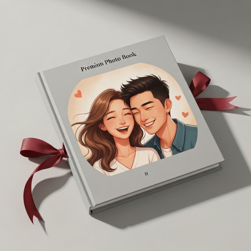 Gift-wrapped memory book